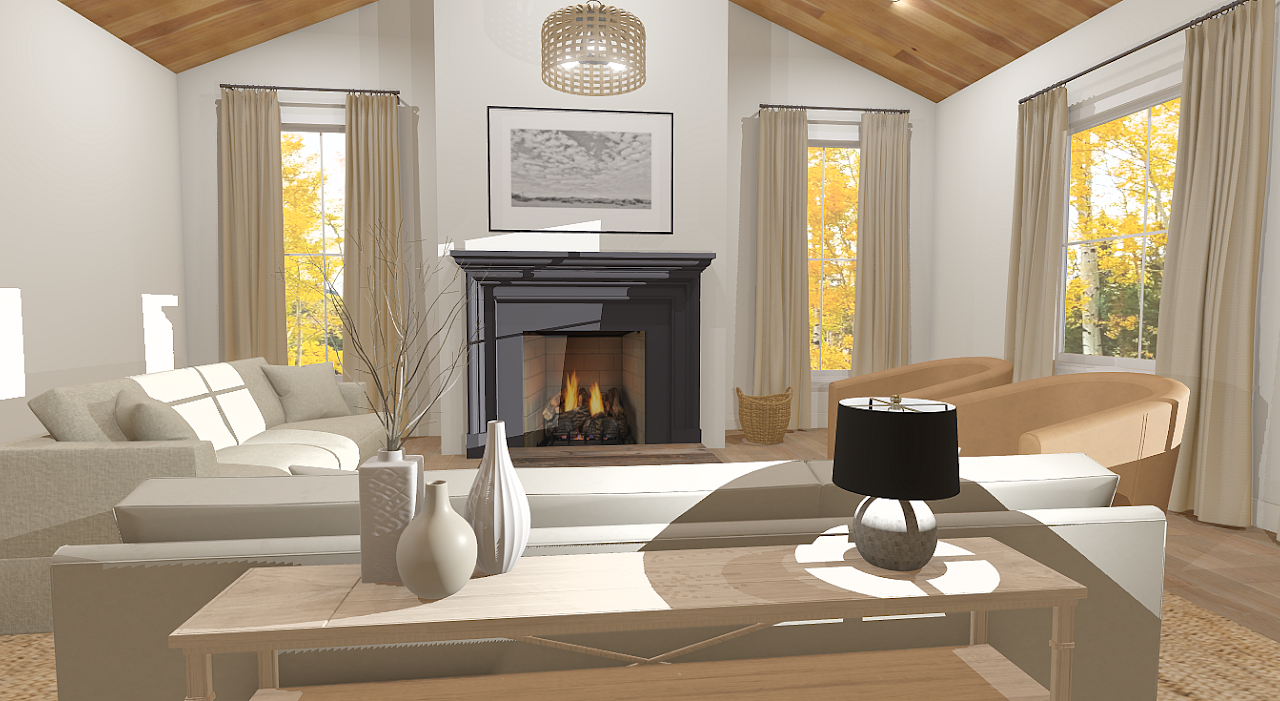 Classic And Casual With A Black Mantel