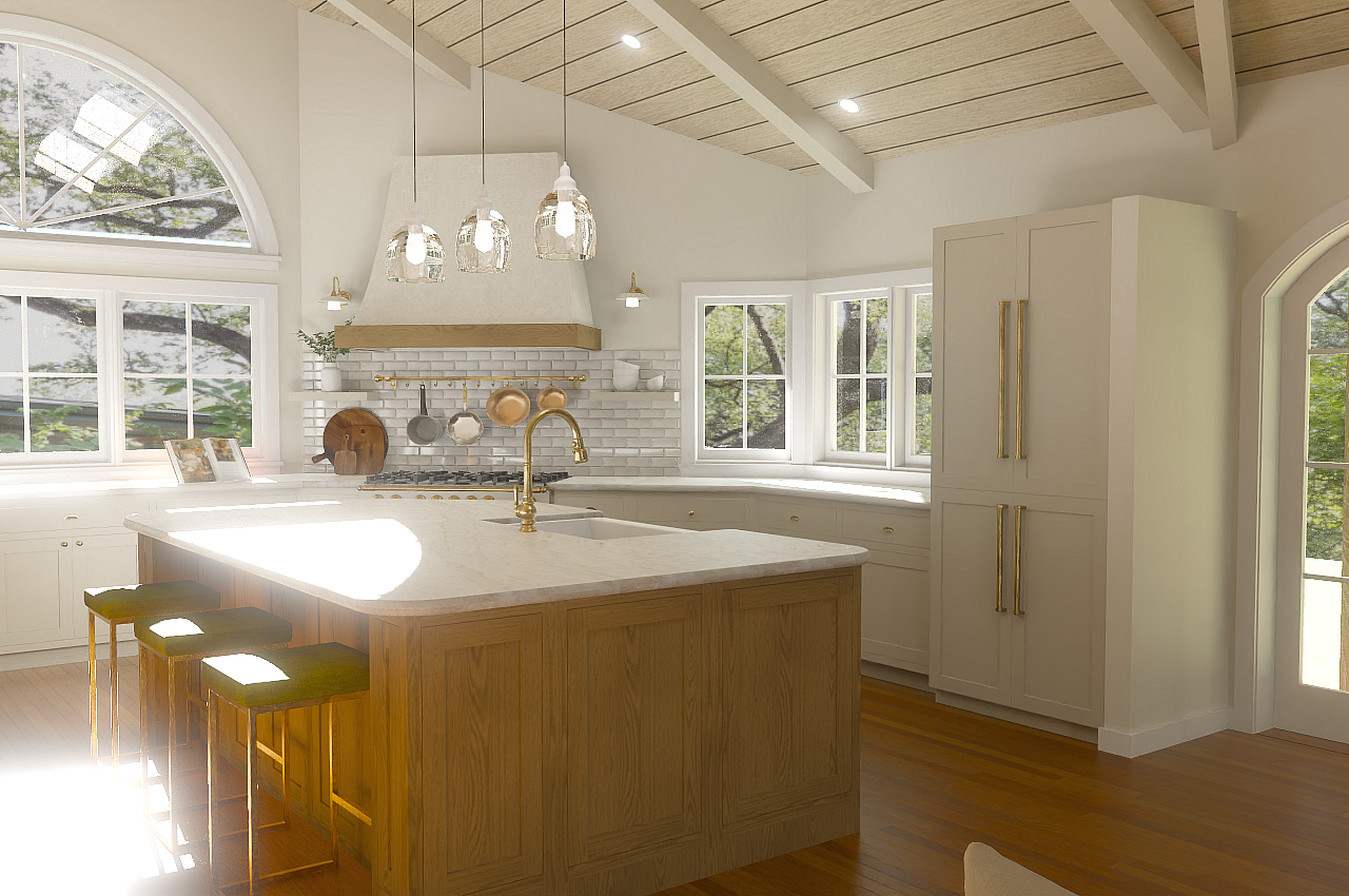 Light Filled Carmel Kitchen